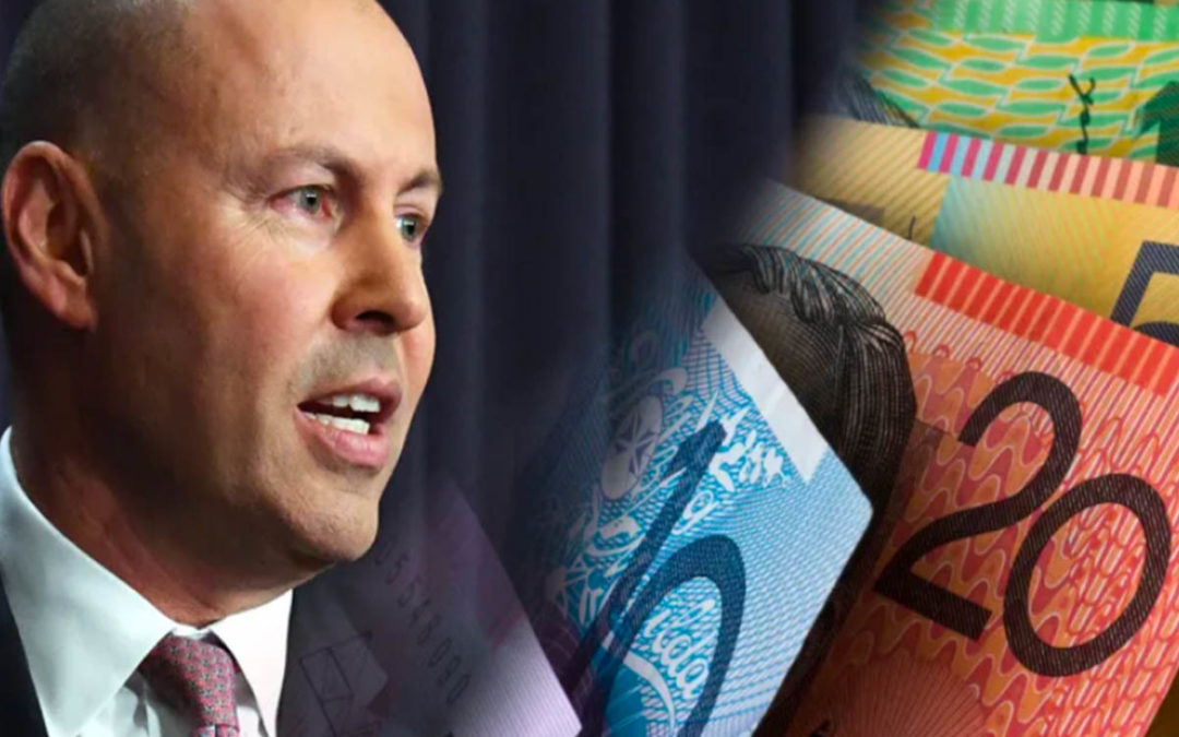 Australian Treasurer Josh Frydenberg announcing the 2022 Australian Federal Budget